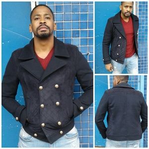 DOUBLE BREASTED SUEDE JACKET